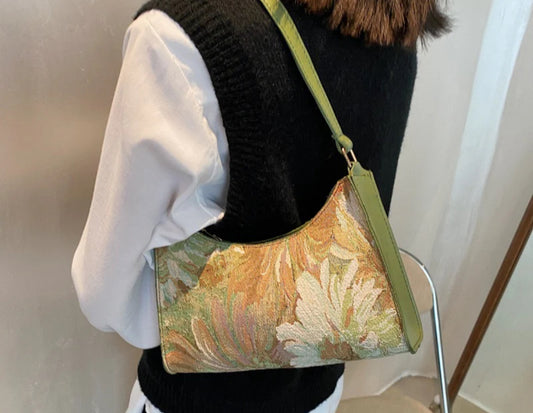 Floral shoulder bag