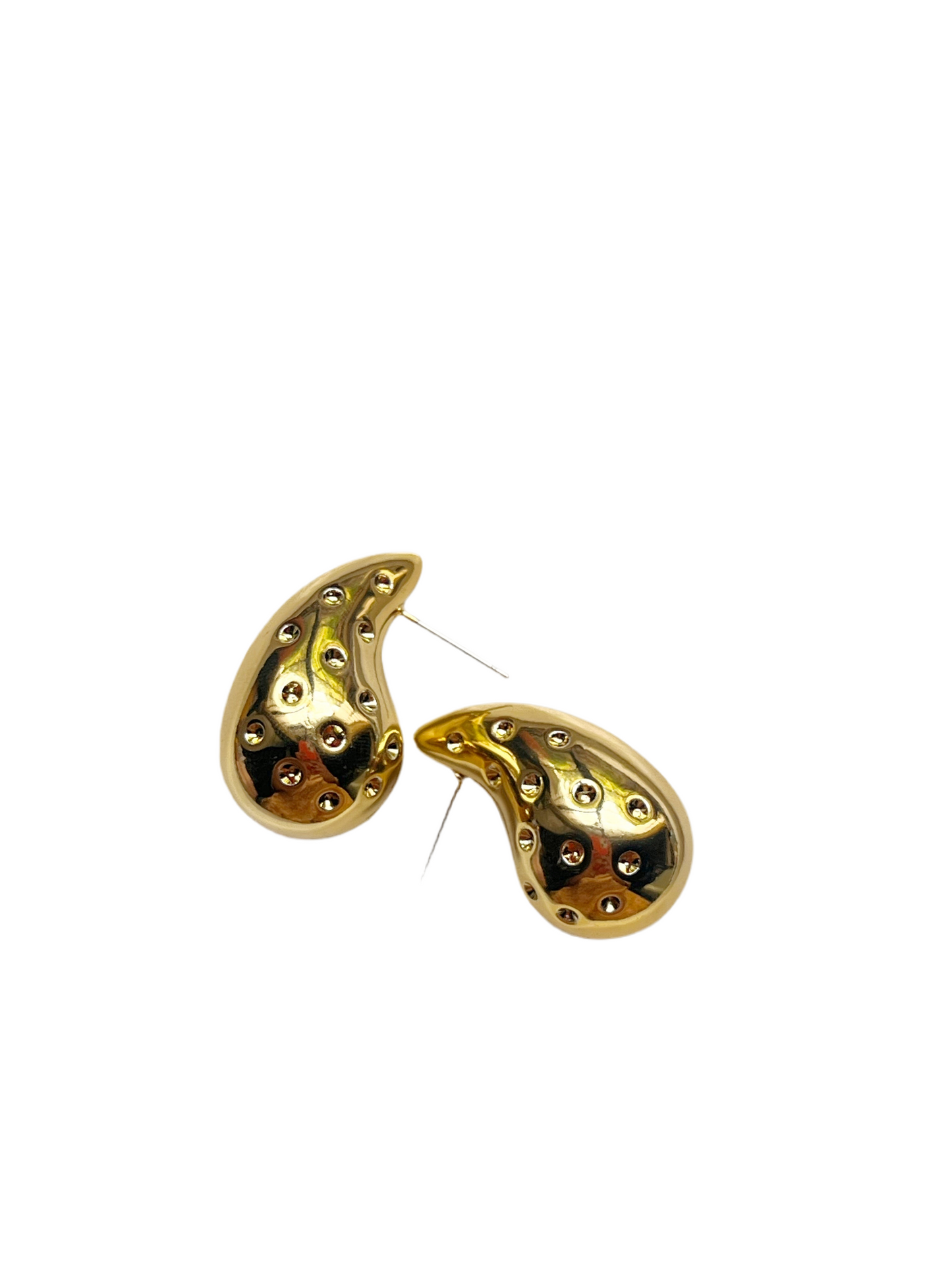 June tear drop earrings (18k gold plated )