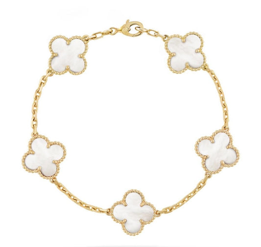 18 k clover bracelet