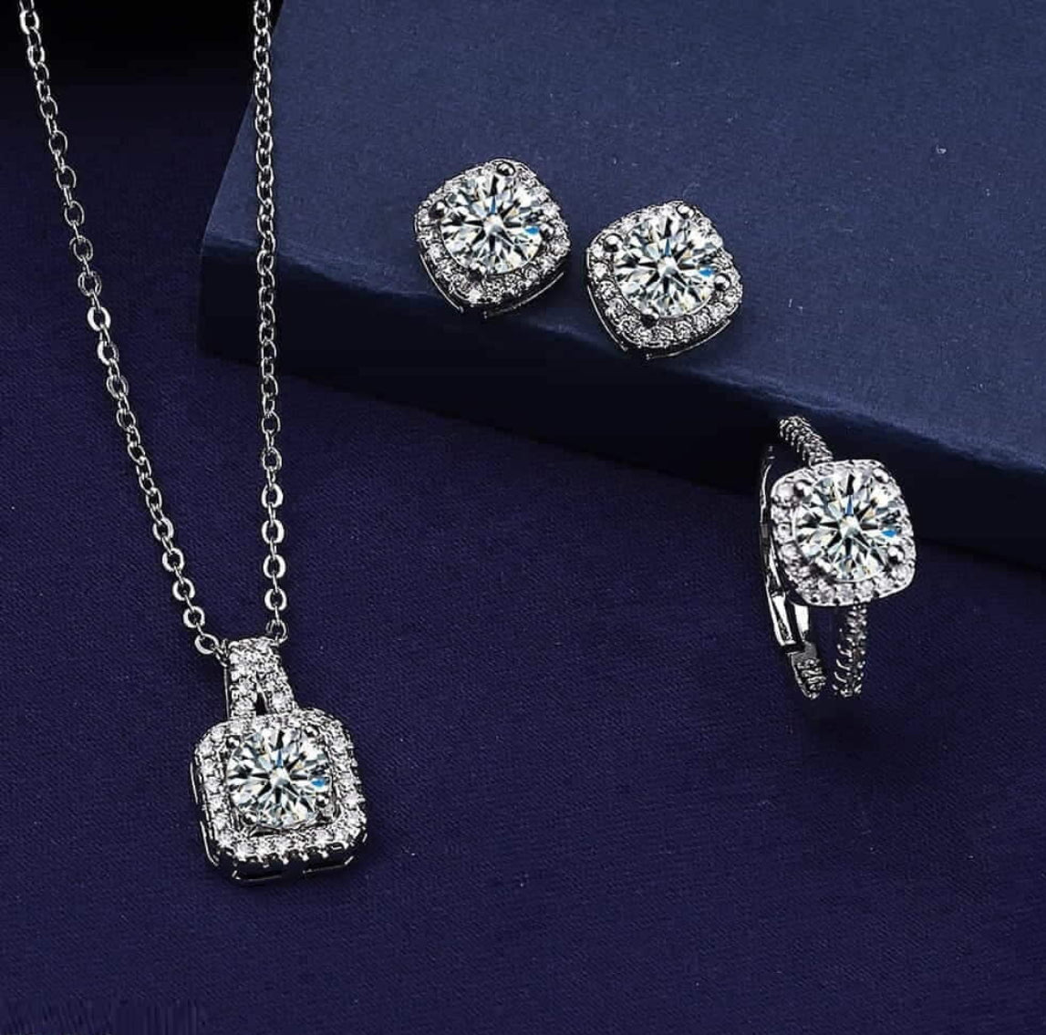 Iris set (sterling silver )